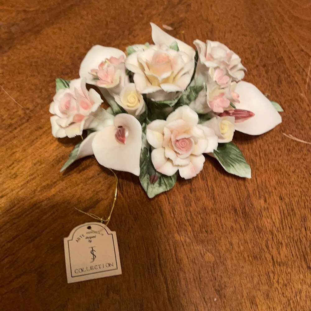 Miniature porcelain floral centerpiece Arte Porcelain Design by JS Collection #1